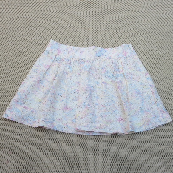Theory Dresses & Skirts - Theory Luvetta Rainbow size 2 Silk eyelet Skirt